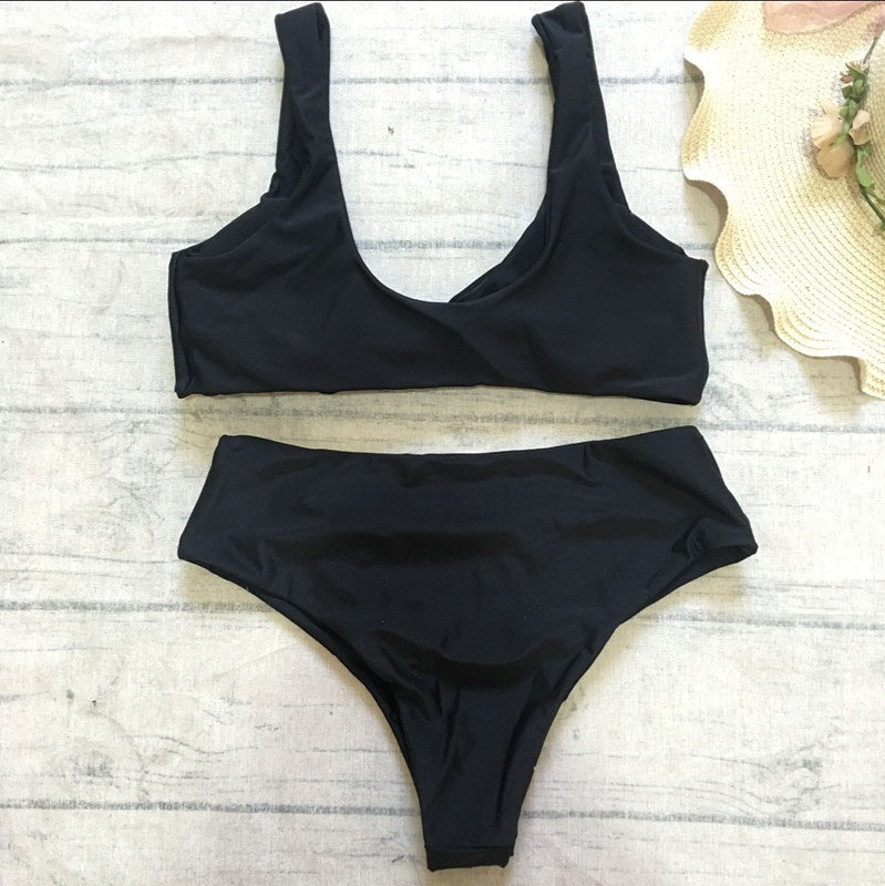 Bikini Set sexy Solid Female Swimsuit