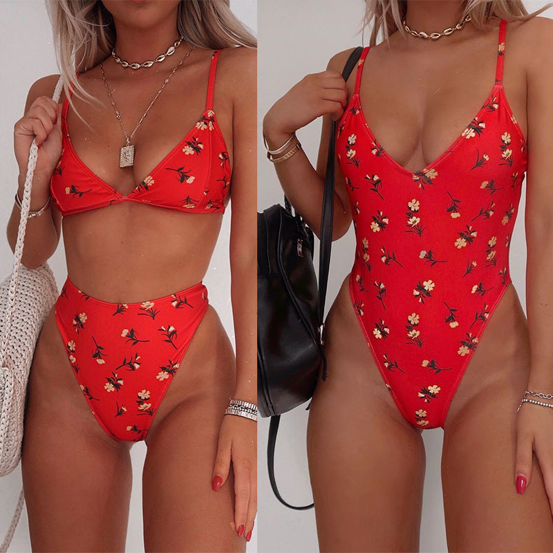 Floral Sexy Bikini Swimsuit and One Piece selections