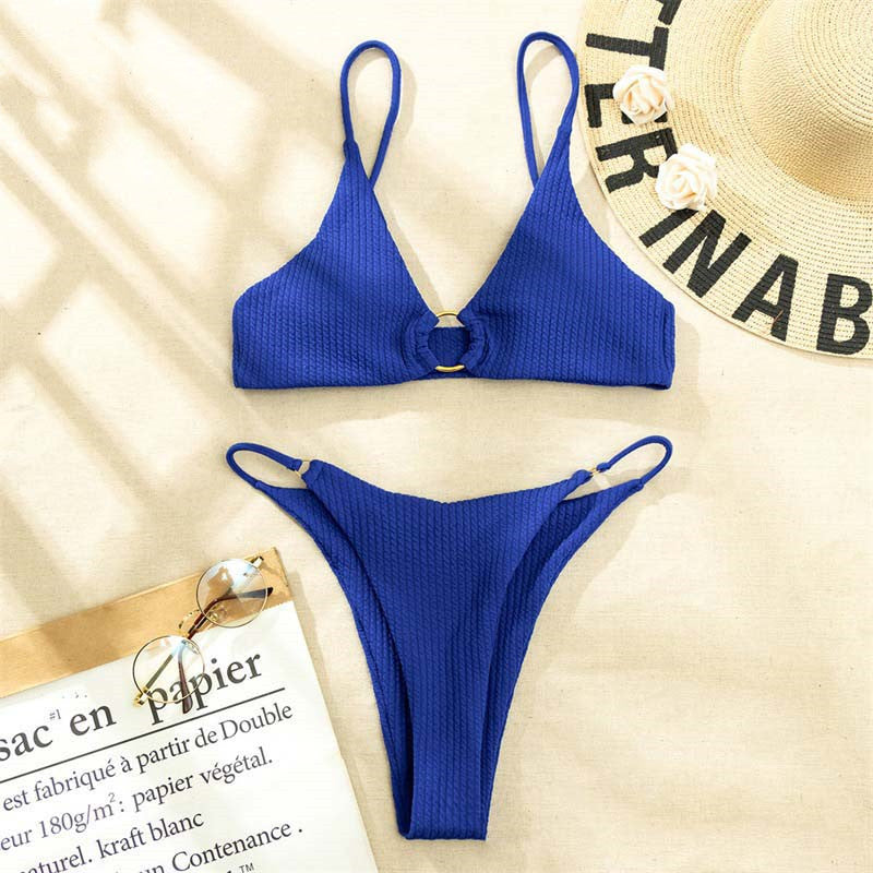 European And American Style Solid Color Swimsuit