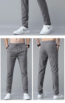 Drawstring Trousers Thin Casual Pants  Loose Straight Sweatpants Mens Clothing