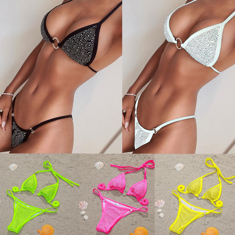 New Sexy Bikini Diamond-Studded Female Swimsuit Split Swimsuit