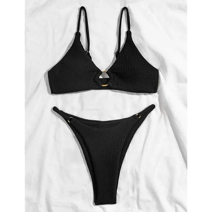 European And American Style Solid Color Swimsuit