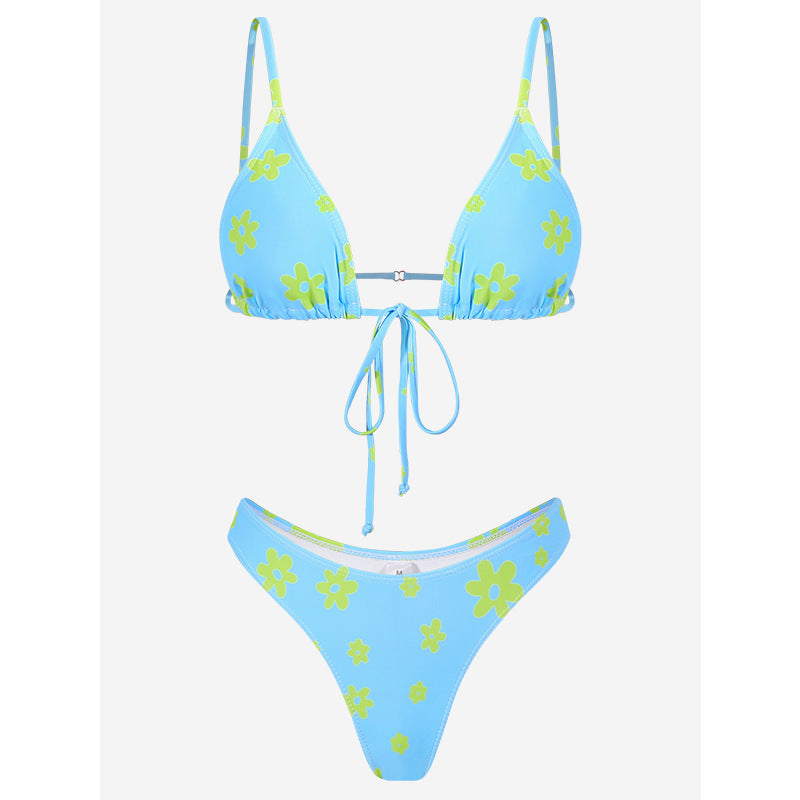 Digital Print Bikini Ladies Split Swimsuit