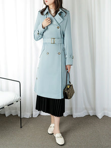 Women's Elegant  Mid Length Long Length Trench Coat