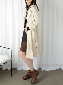 Women's Elegant  Mid Length Long Length Trench Coat