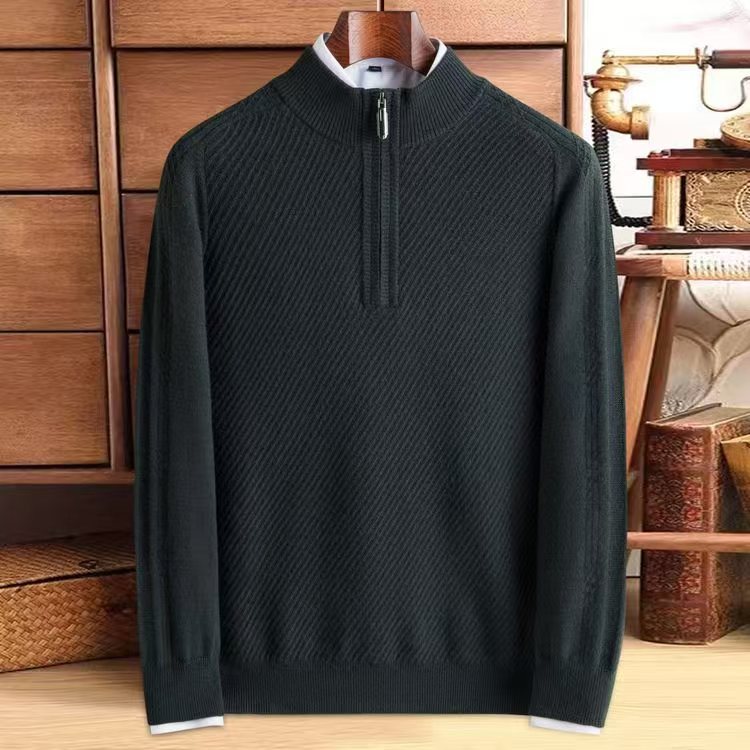 Thickened Knitting Sweater Pure Wool Men