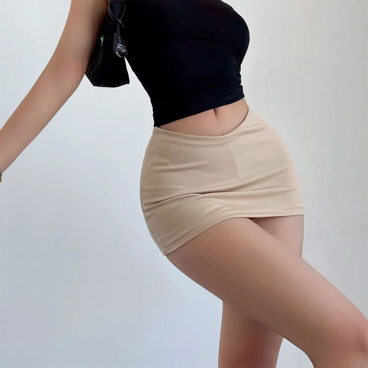 Mini Skirts  Aesthetic Women Solid Color Low Waist A Line Short Skirt Summer Skirts Party Clubwear Sweet Cool Hot Girl