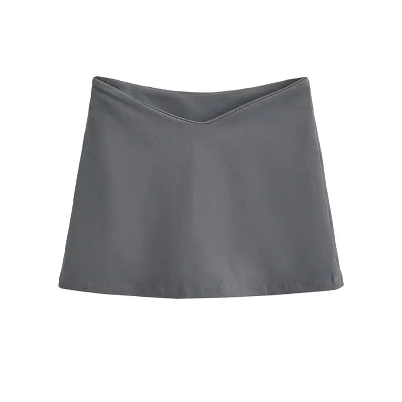 Mini Skirts  Aesthetic Women Solid Color Low Waist A Line Short Skirt Summer Skirts Party Clubwear Sweet Cool Hot Girl