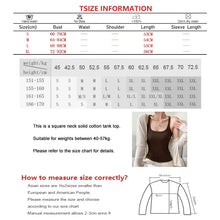 Women Summer Cotton Sexy Inner Square Neck Tank Top Versatile Slim Knit Basic Crop Top Off Shoulder Simple Elastic Bottom Shirt