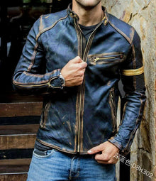 Men's Casual Leather Clothing, Fashionable Youth Stand - Collar Biker Jackets with Unique Styles. S-5XL