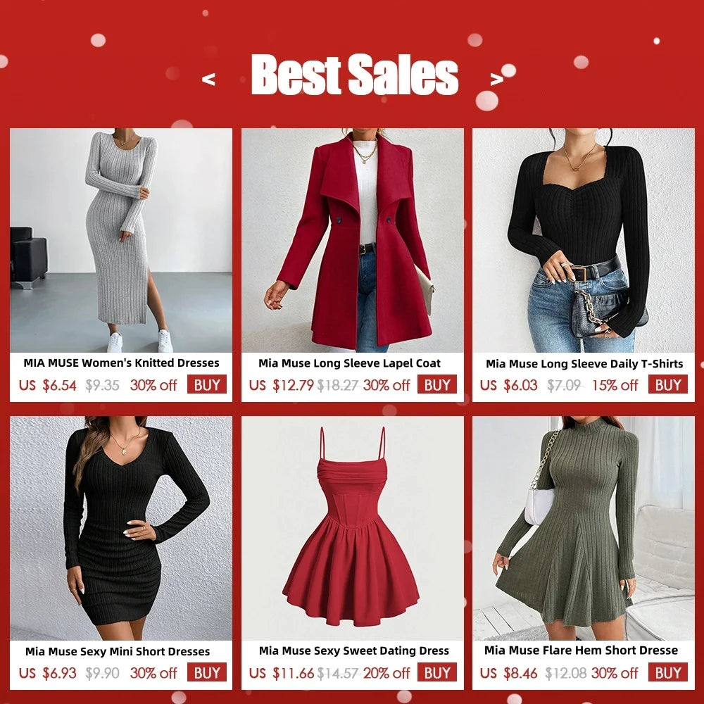 Women's Dresses Fall Winter Simple Solid Color Long Sleeve Mock Neck A Line High Waisted Flare Hem Casual Short Dresses