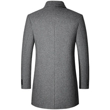 Men Cashmere Wool Blends Trench Coats Long Winter Jackets Autumn Coats Male Business Casual Trench Coats