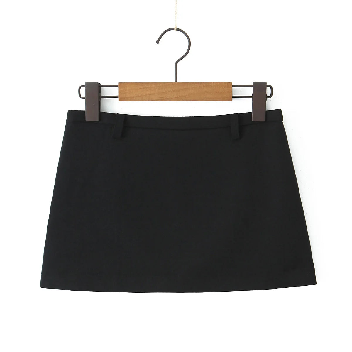 Low Waist Mini Skirt With short lining Sexy A-line Package Hips Mini Short Skater Party Femme Gray Black