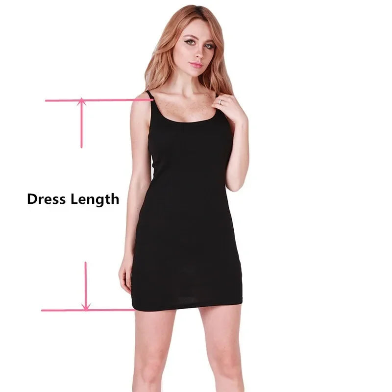 Summer Dress for Women Sexy Backless Basic White Vestidos Sleeveless Slim Vest Classic Dress Strap Solid Party Club Dress