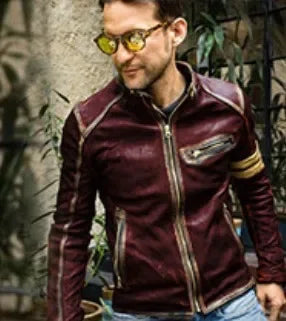 Men's Casual Leather Clothing, Fashionable Youth Stand - Collar Biker Jackets with Unique Styles. S-5XL