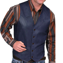 Men Waistcoat Leather Jacket Club Vest Men's Leather Vest V Neck Single-breasted Western Sleeveless