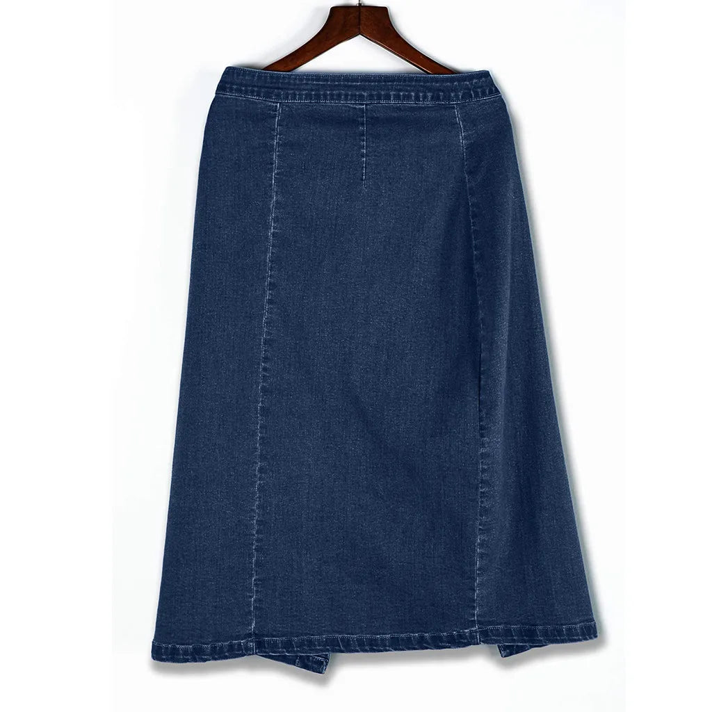 Skirts For Women Female Fashion Denim Pencil Skirt High Waisted Blow Knee Blue Jeans Skirts Sparkly Skirts With Button For Women