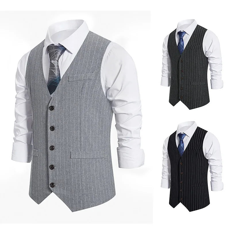 Customized suit vest men's work clothes suit best man's business suit plus size wedding casual vest