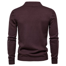 Mid-collar Slim Fit Men's Sweater Men's Multi-color