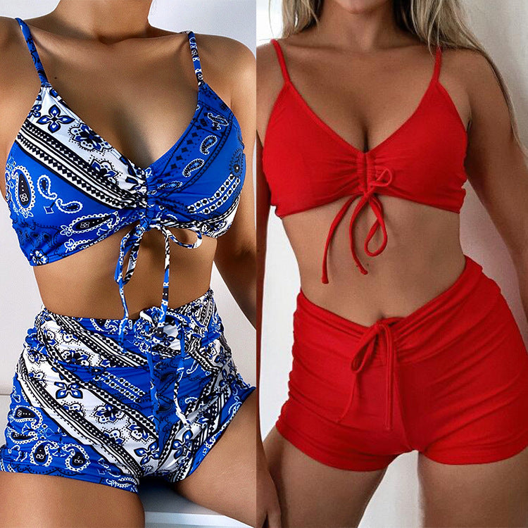 Women's Split Swimsuit High Waist Bikini